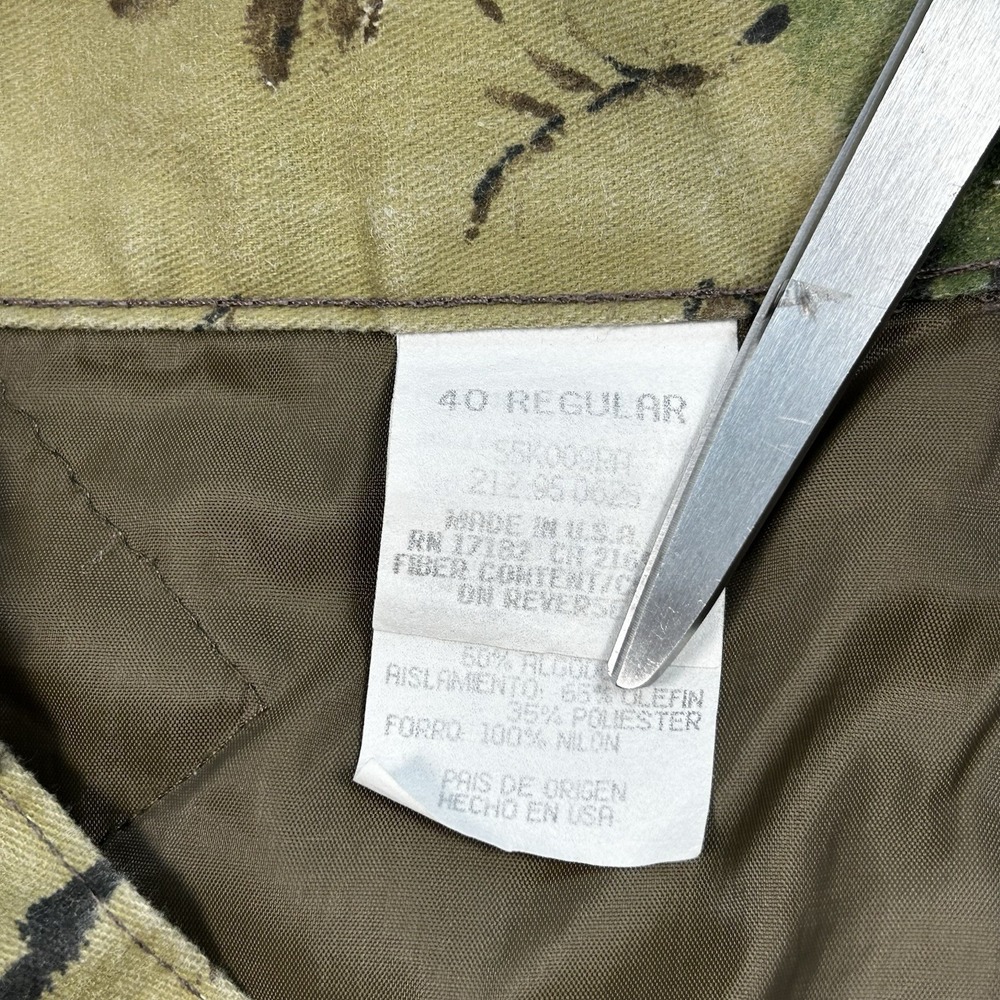 Vintage 90s Duxbak Camo Pants Mens 40x32 Realtree Lined Insulated Hunting - Picture 8 of 9